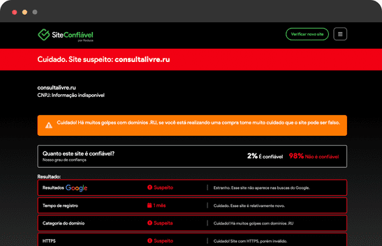 Plataforma identifica em tempo real sites suspeitos na Black Friday